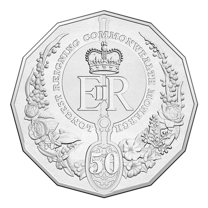 2015 50c PNC: "Long May She Reign."