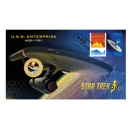 2016 $1 Tuvalu PNC: "Star Trek - U.S.S. Enterprise NCC-1701."