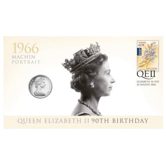 2016 20c PNC: "Queen Elizabeth II 90th Birthday - 1966 Machin Portrait."