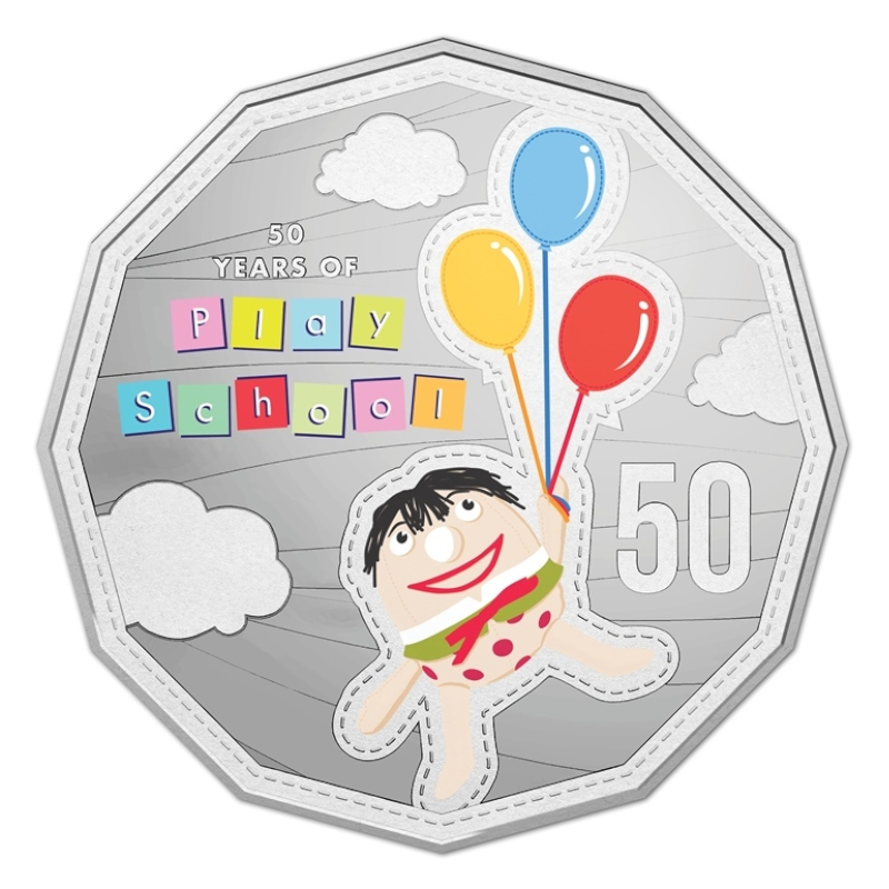 2016 50c Two Coin PNC: "Play School - Jemima and Humpty." Cover No: 2785/5000.