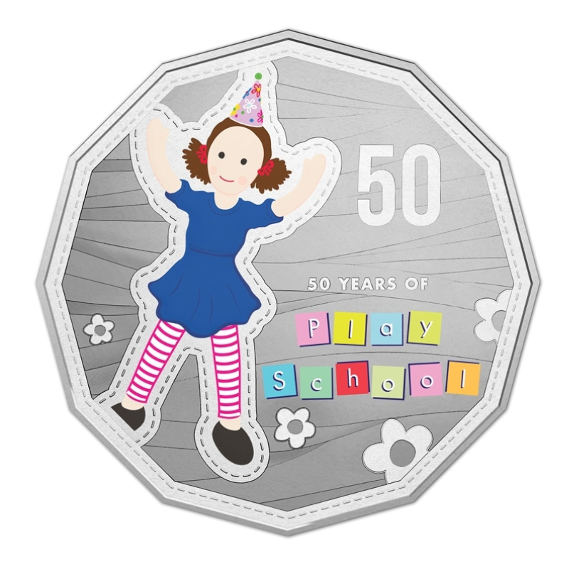 2016 50c Two Coin PNC: "Play School - Jemima and Humpty." Cover No: 2785/5000.