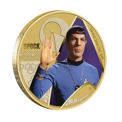 2016 $1 Tuvalu PNC: "Star Trek - Spock."