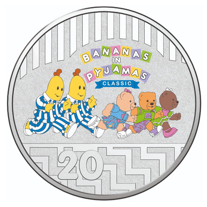 2017 5c and 20c Two Coin PNC: "Bananas In Pyjamas 25th Anniversary."