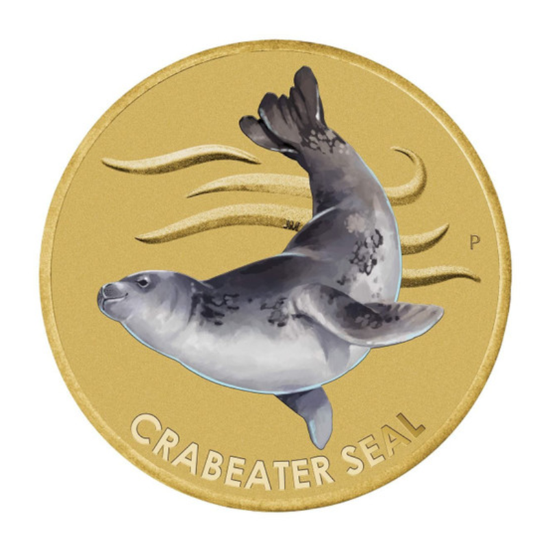 2018 $1 Tuvalu PNC: "Crabeater Seal." - ANDA Show.