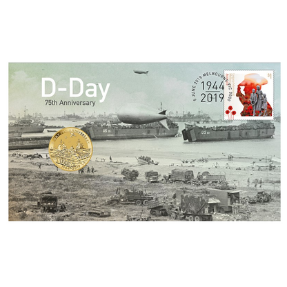 2019 $1 Tuvalu PNC: "D-Day 75th Anniversary."