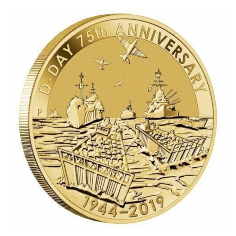 2019 $1 Tuvalu PNC: "D-Day 75th Anniversary."