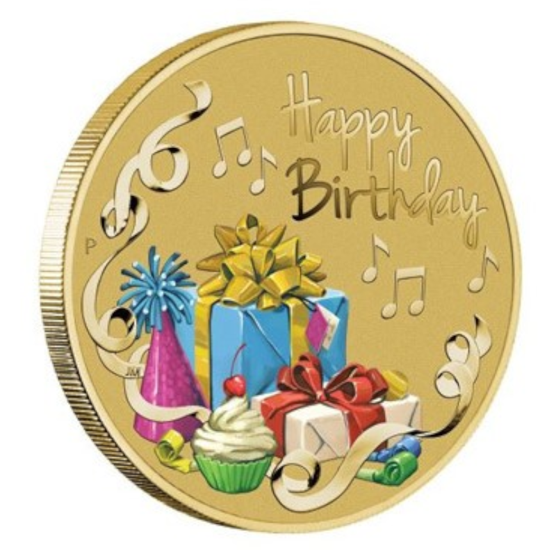 2019 $1 PNC: Happy Birthday."