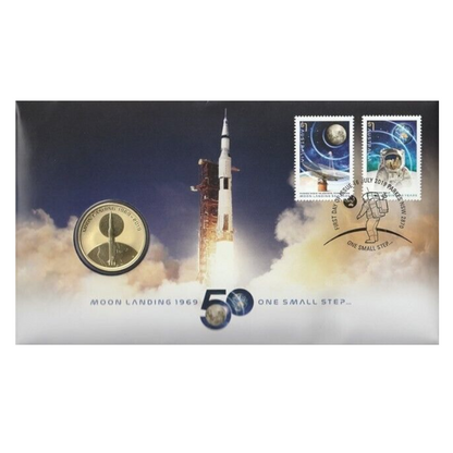 2019 $1 Tuvalu PNC: "Moon Landing 50 Years."