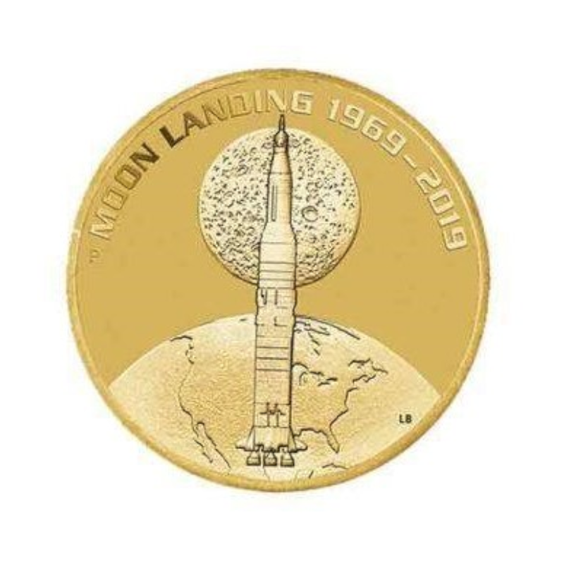 2019 $1 Tuvalu PNC: "Moon Landing 50 Years."