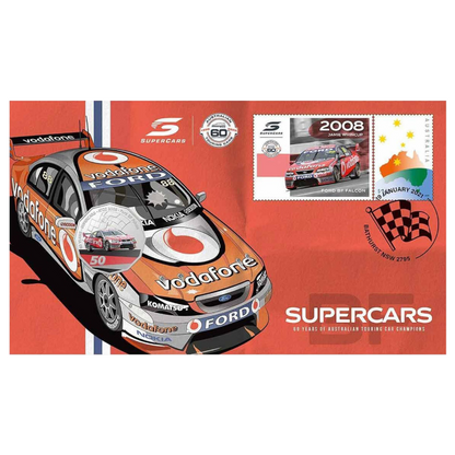 2020 50c PNC: V8 Supercars - "2008 Ford BF Falcon - Jamie Whincup."