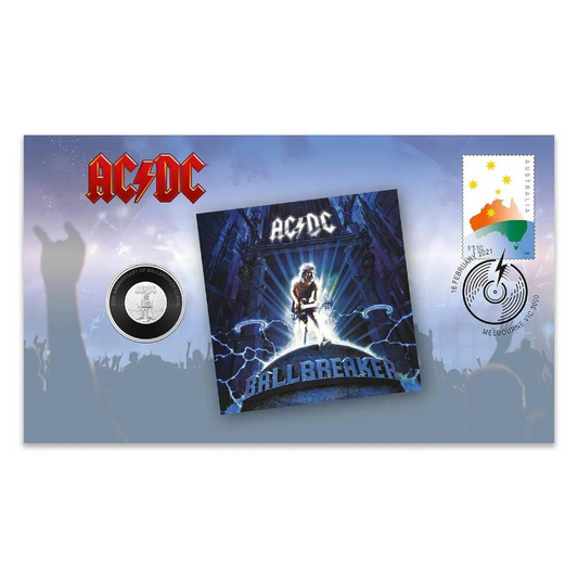 2020 20c PNC: "AC/DC - 25th Anniversary of the Ballbreaker Album."