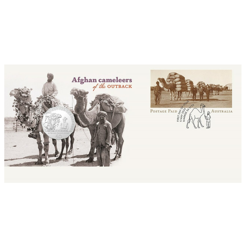 2020 50c PNC: "Afghan Cameleers of the Outback."