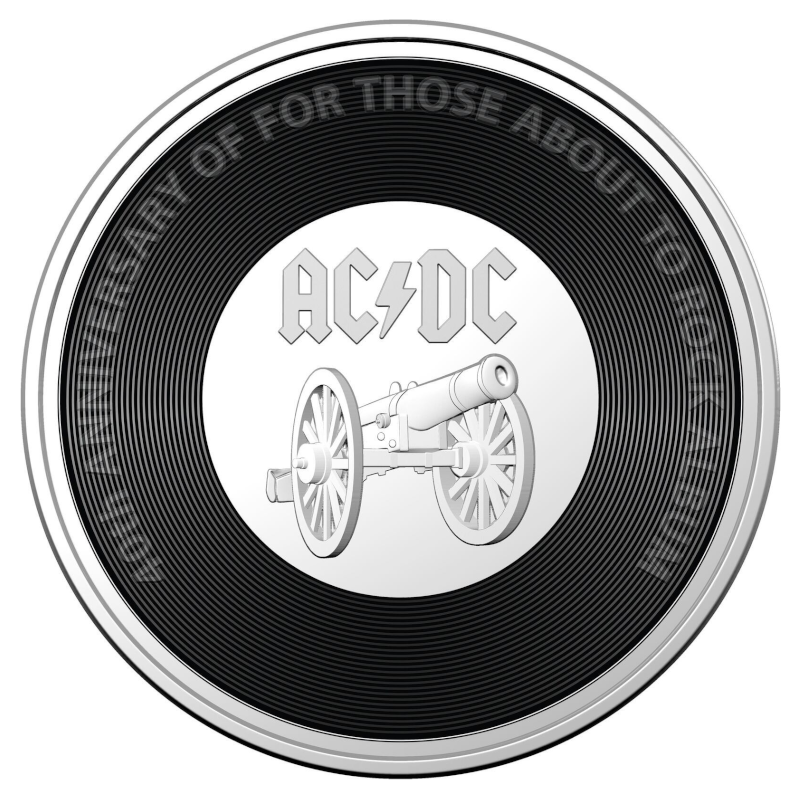 2021 20c PNC: "AC/DC - 40th Anniversary of the 'For Those About To Rock' Album."