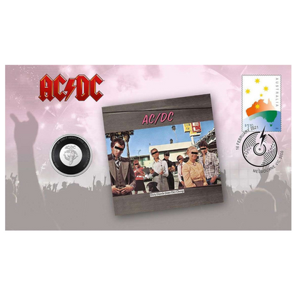 2021 20c PNC: "AC/DC - 45th Anniversary of the Dirty Deeds Done Dirt Cheap Album."