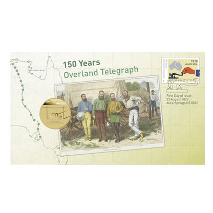 2022 $1 PNC: "Overland Telegraph 150 Years."