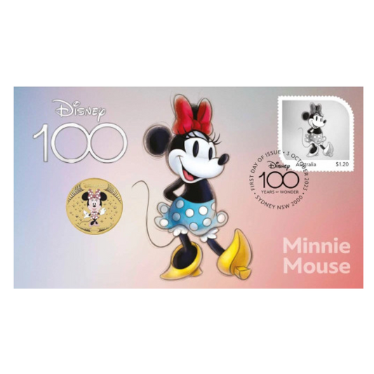 2023 $1 Tuvalu PNC: "Disney 100 Years of Wonder - Minnie Mouse."