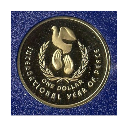 1986 Proof Set: "International Year of Peace."