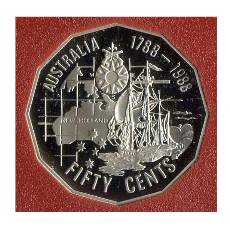 1988 Proof Set: "Australia's Bicentenary." Coin Fair Issue.