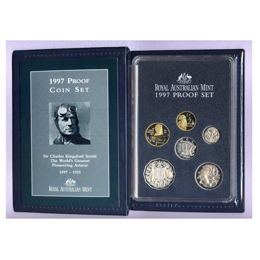 1997 Proof Set: "Sir Charles Kingsford Smith."