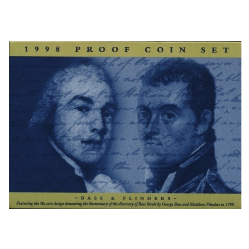 1998 Proof Set: "Bass & Flinders."