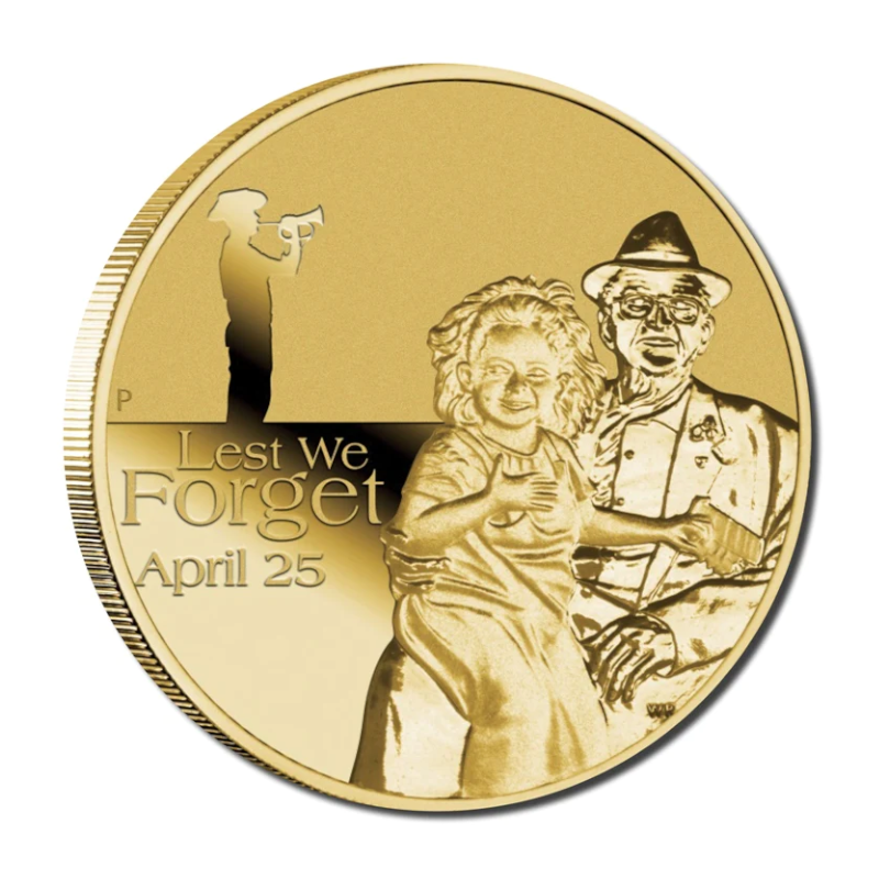 2009 $1 Uncirculated Coin: "Anzac Day - Lest We Forget."