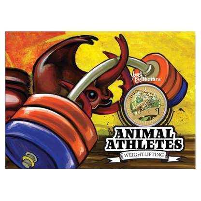 2012 $1 Uncirculated Coin: "Animal Athletes - Weightlifting."