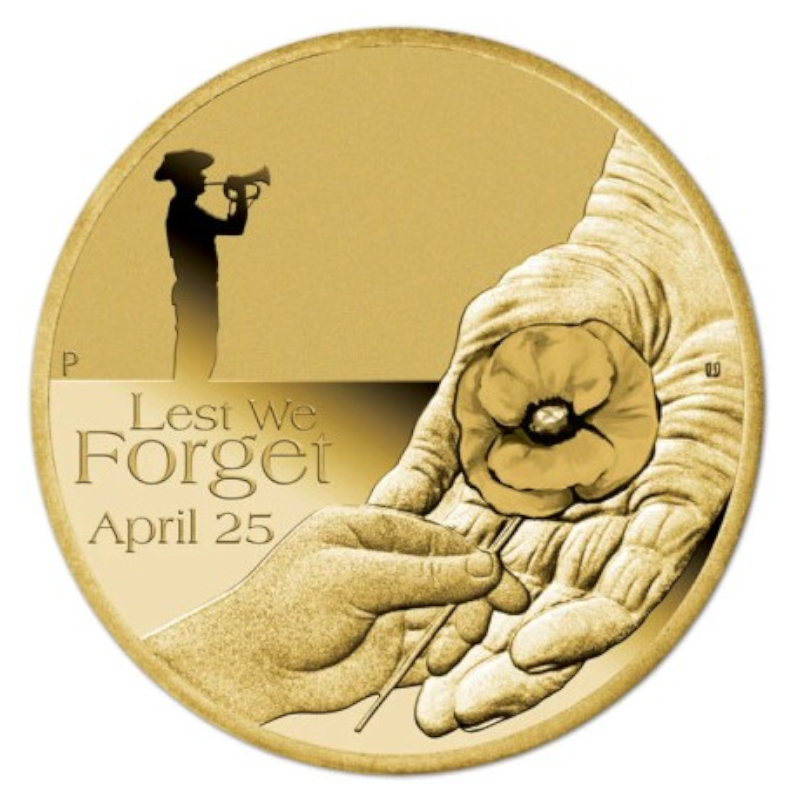 2018 $1 Uncirculated Coin: "Anzac Day - Lest We Forget."