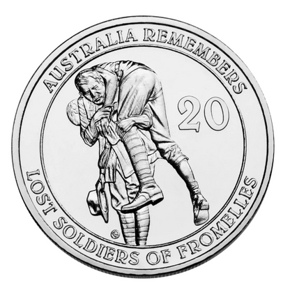 2010 20c Uncirculated Coin: Australia Remembers - "Lost Soldiers of Fromelles."