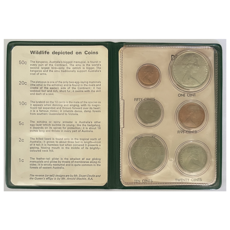 1966 Mint Set - Green Reserve Bank Wallet.