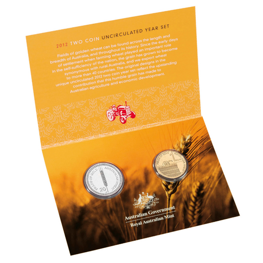 2012 Two Coin Mint Set: "Australian Wheat - Fields of Gold."