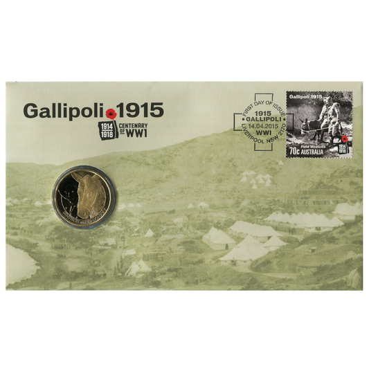 2015 $1 PNC: "Centenary of World War One - Gallipoli 2015."