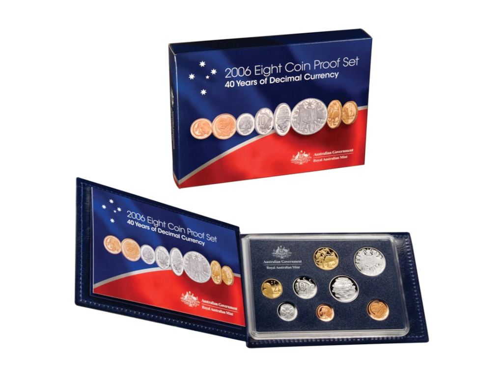 2006 Proof Set: "40 Years of Decimal Currency."