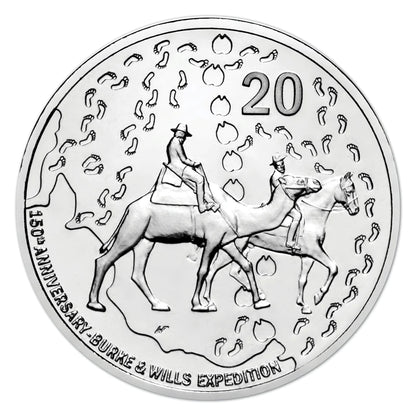 2010 2 Coin Mint Set: "Burke & Wills Expedition."